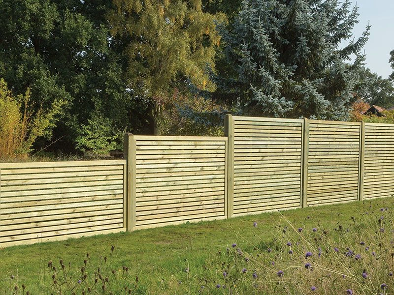 Slatted Fence Panel