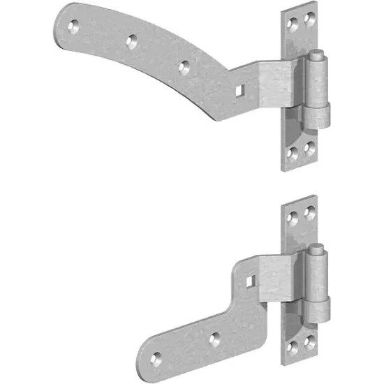 Galvanised Arched Rail Hinges (2 pack)