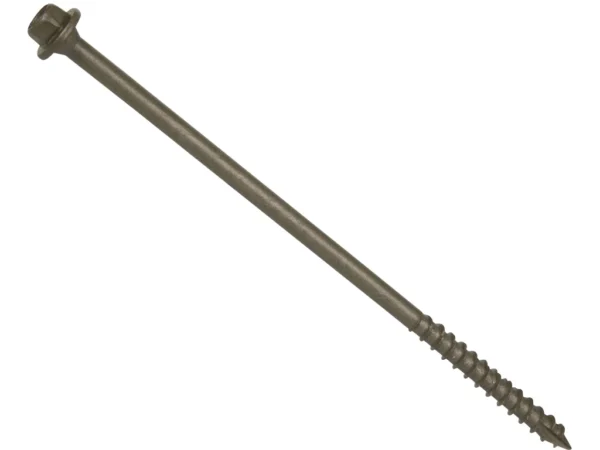 Sandbaggy Structural Timber Screws – Countersunk Hex Head – 3/16" X 2" Coarse Thread, Galvanized