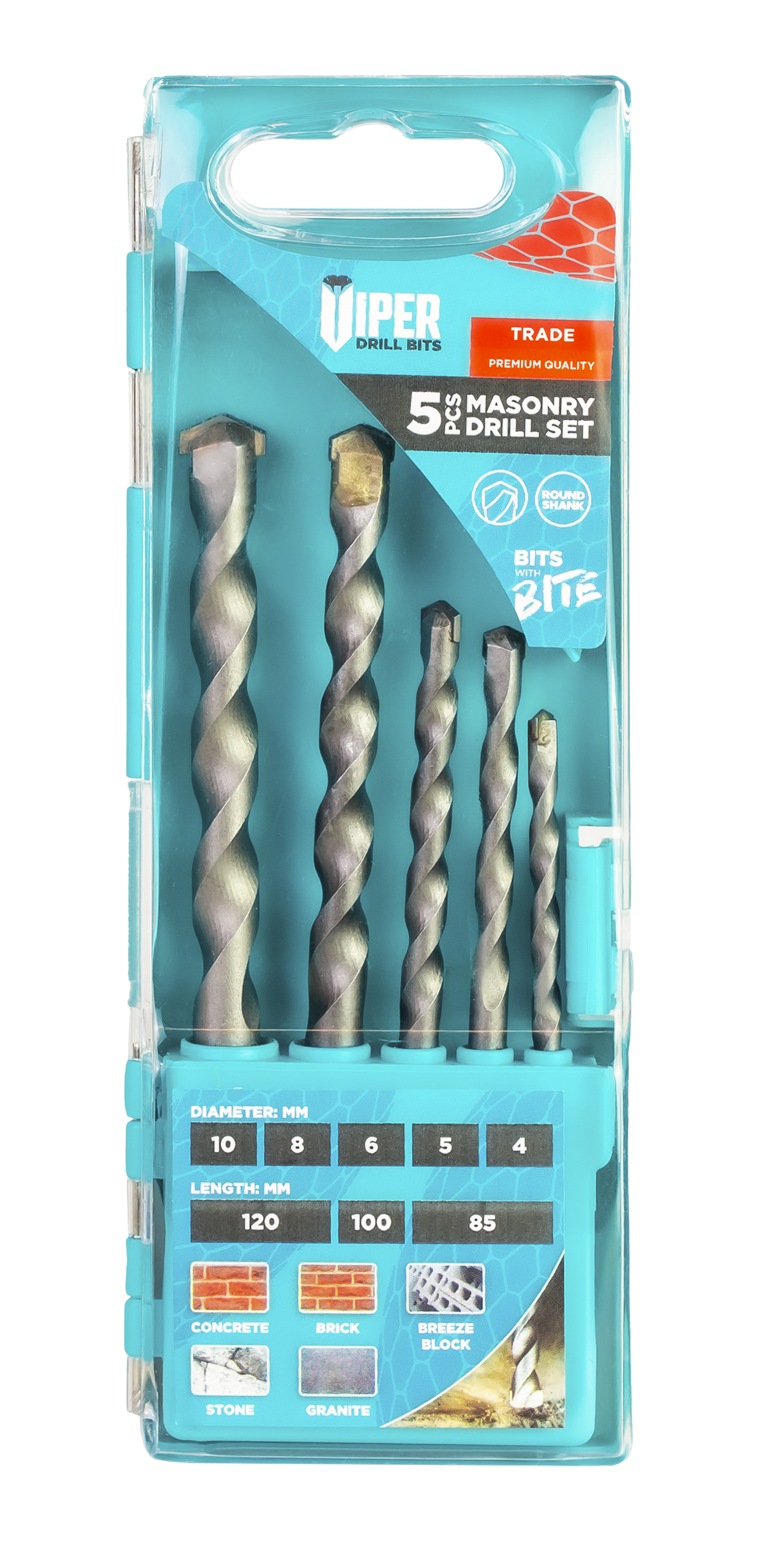 Masonry Drill Bit Set (5pcs)