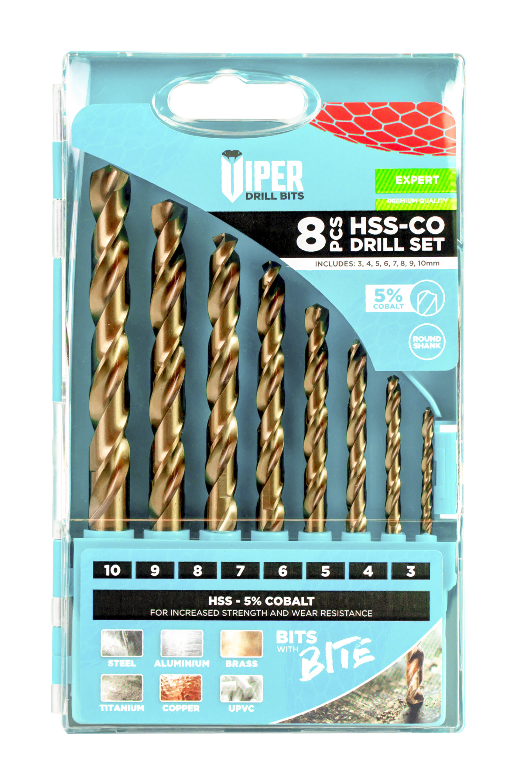 HSS Cobalt Drill Bits Set (5pcs)