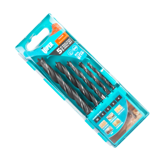 Brad Point Wood Bit Set (5pcs)