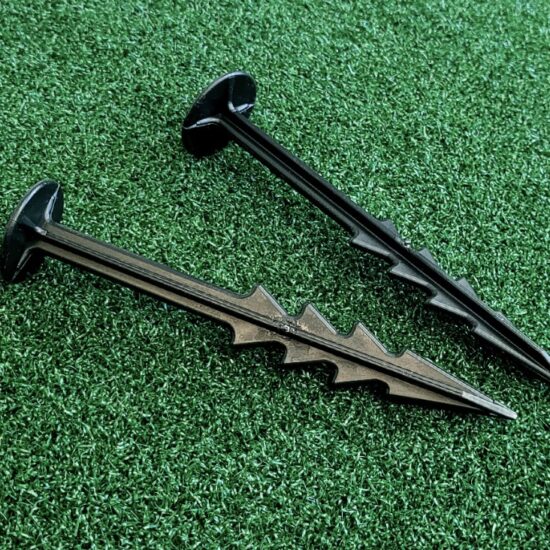 Plastic Pegs for Weed Control