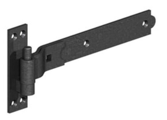 Black Cranked Band & Hook Hinges