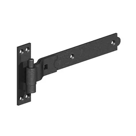 Cranked Band & Hook Hinges- Black