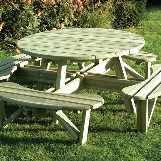 Elite Round Table And Bench Seat