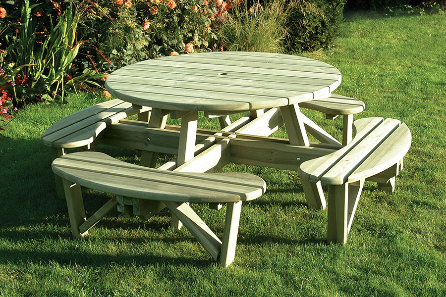 Elite Round Table And Bench Seat